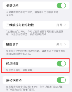 苍梧苹果授权维修站分享iPhone轻点无法唤醒怎么办