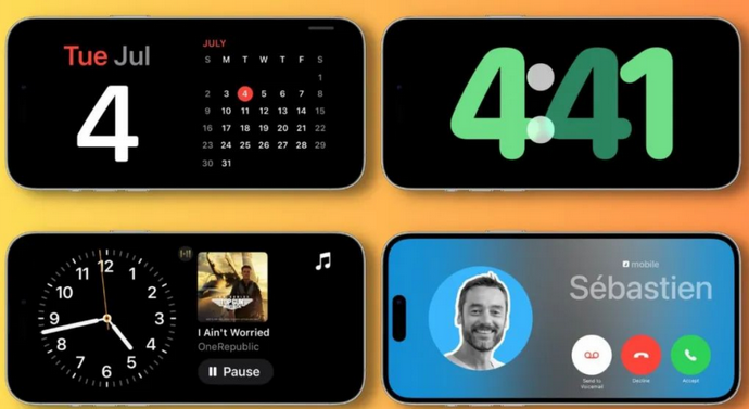 苍梧苹果手机维修分享iOS17横屏充电待机显示有什么好处 