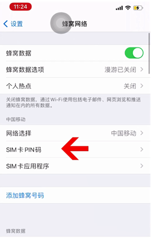 苍梧苹果14维修网分享如何给iPhone14的SIM卡设置密码 